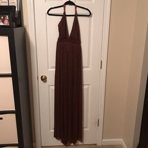 Shein medium formal dress. Copper color